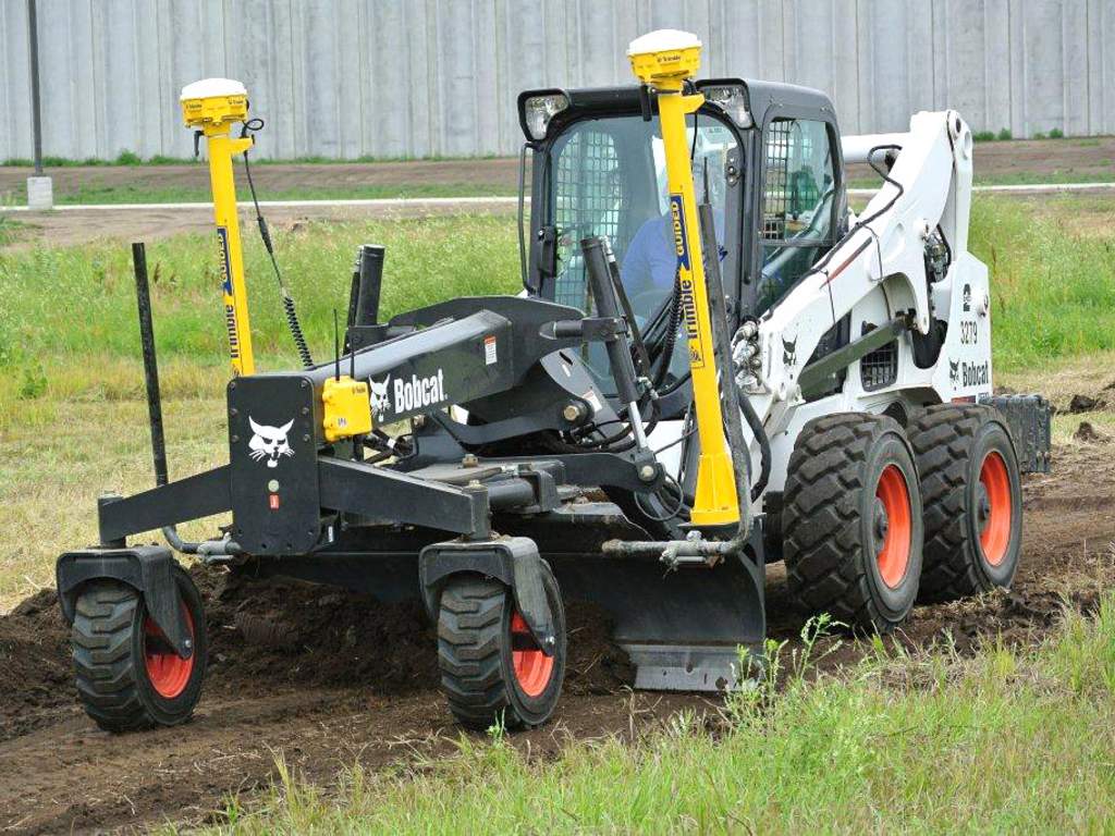 Grader med Trimble 3D-laserstyring